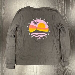Billabong long sleeved tee, girls size small.